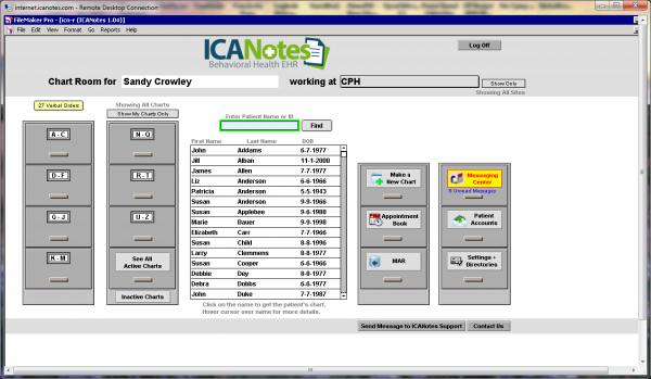 ICANotes Software - ICANotes behavorial health practice workflow