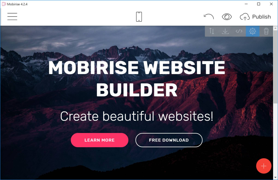 Mobirise Website Builder Software - 1