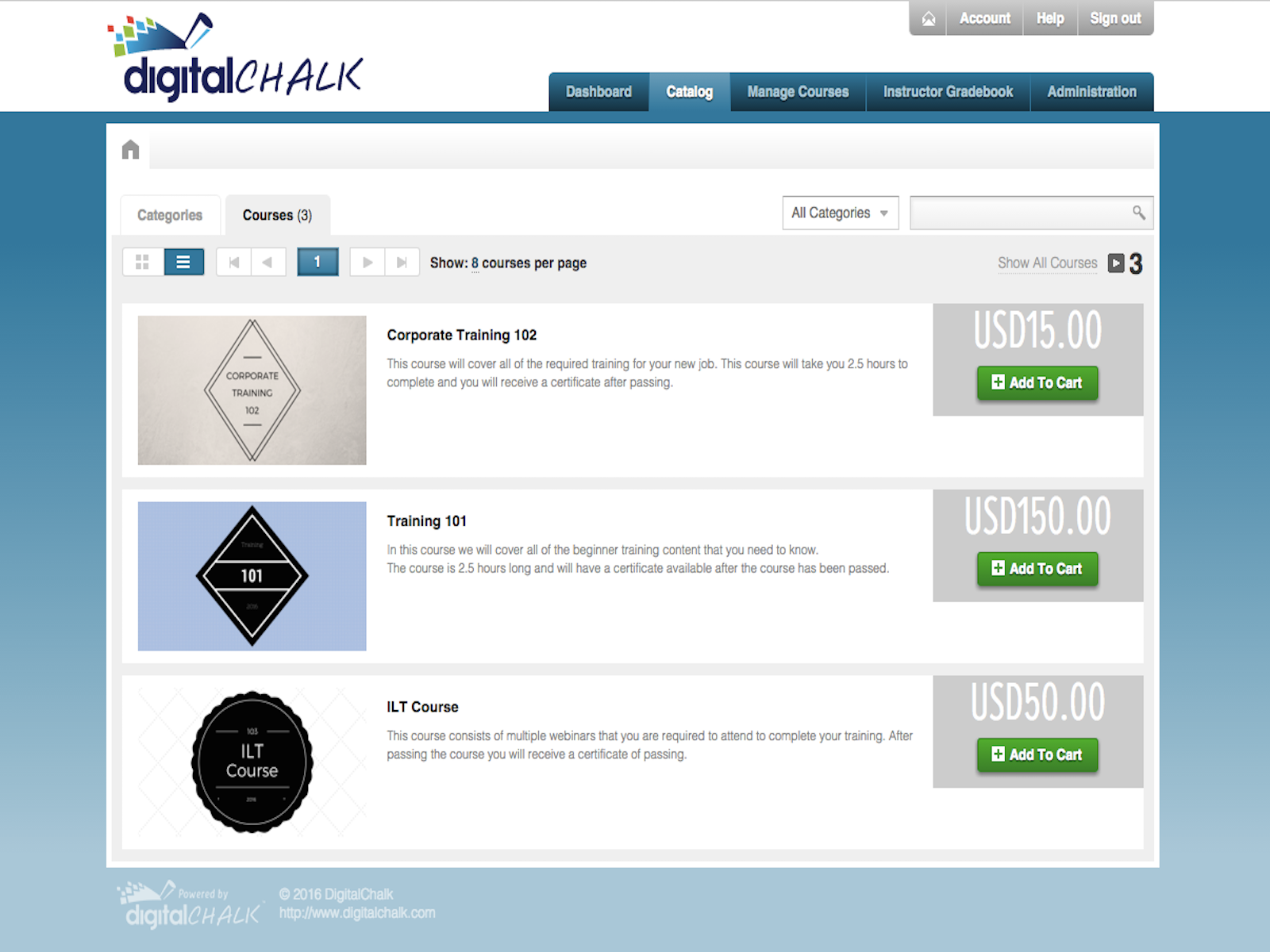 DigitalChalk Software - Catalog