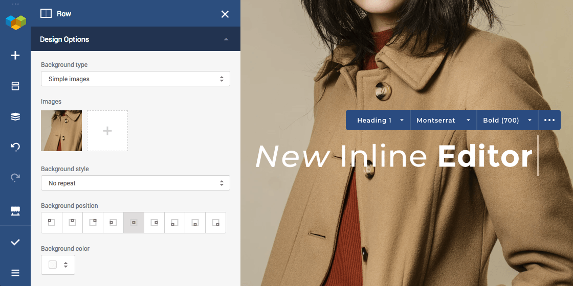 Visual Composer screenshot: Visual Composer Drag and drop website builder