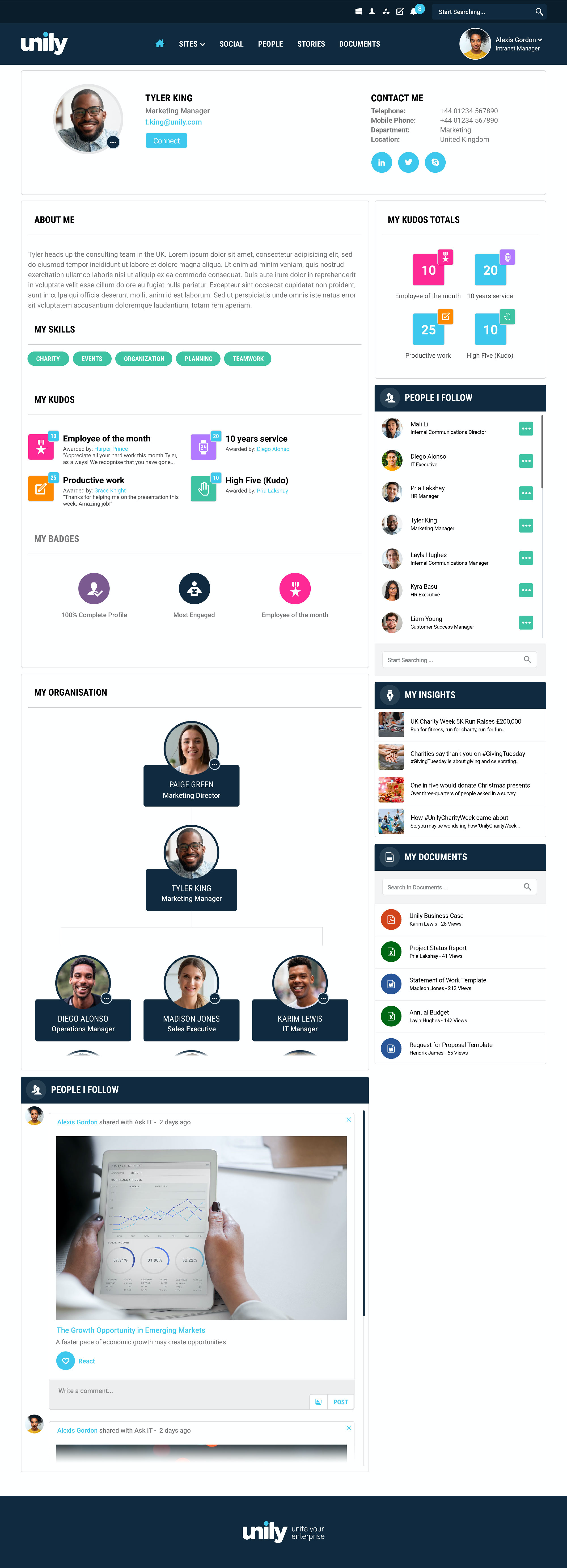 Profile Page