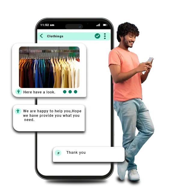 TryowBOT screenshot: List more on WhatsApp