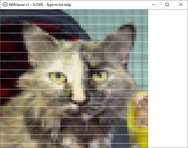 Example application NNViewer learning to distinguish between cats and dogs. Source code is provided.