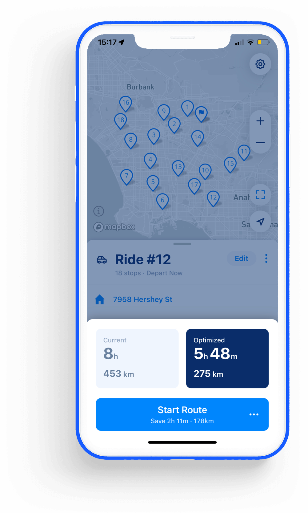 MyWay Route Planner - Route Optimisation