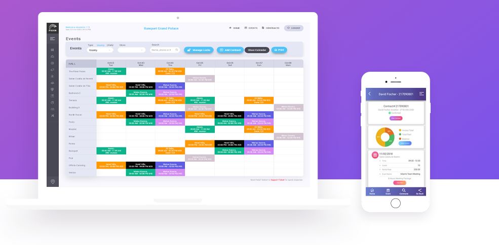 Pxier Sales and Catering screenshot: Our simple, intuitive and highly customizable interface.