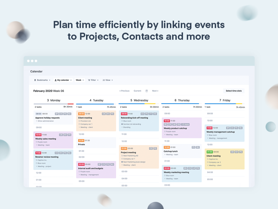 Detailed Calendar