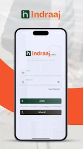 Indraaj screenshot: Indraaj login page
