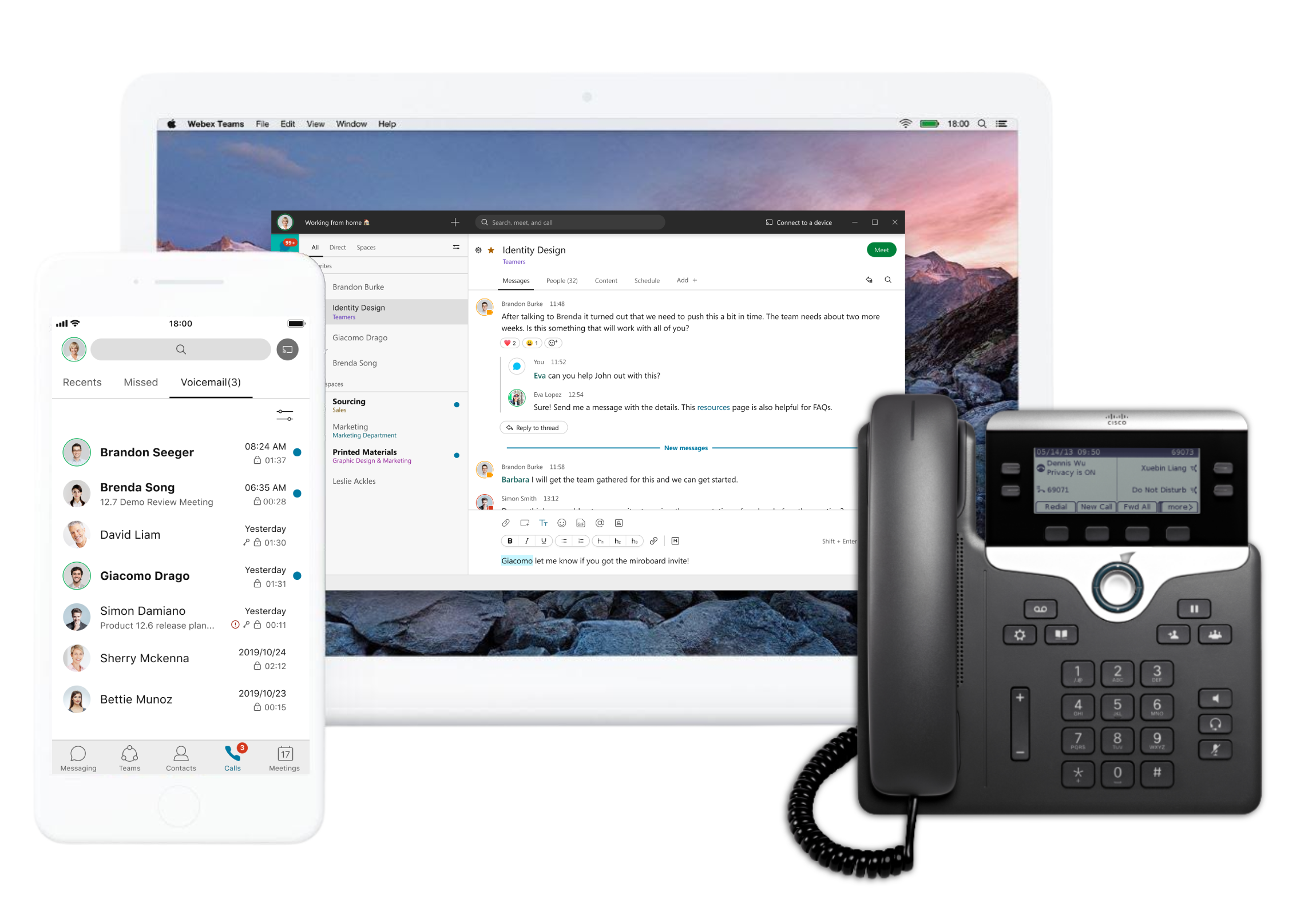 GoCo screenshot: GoCo messages