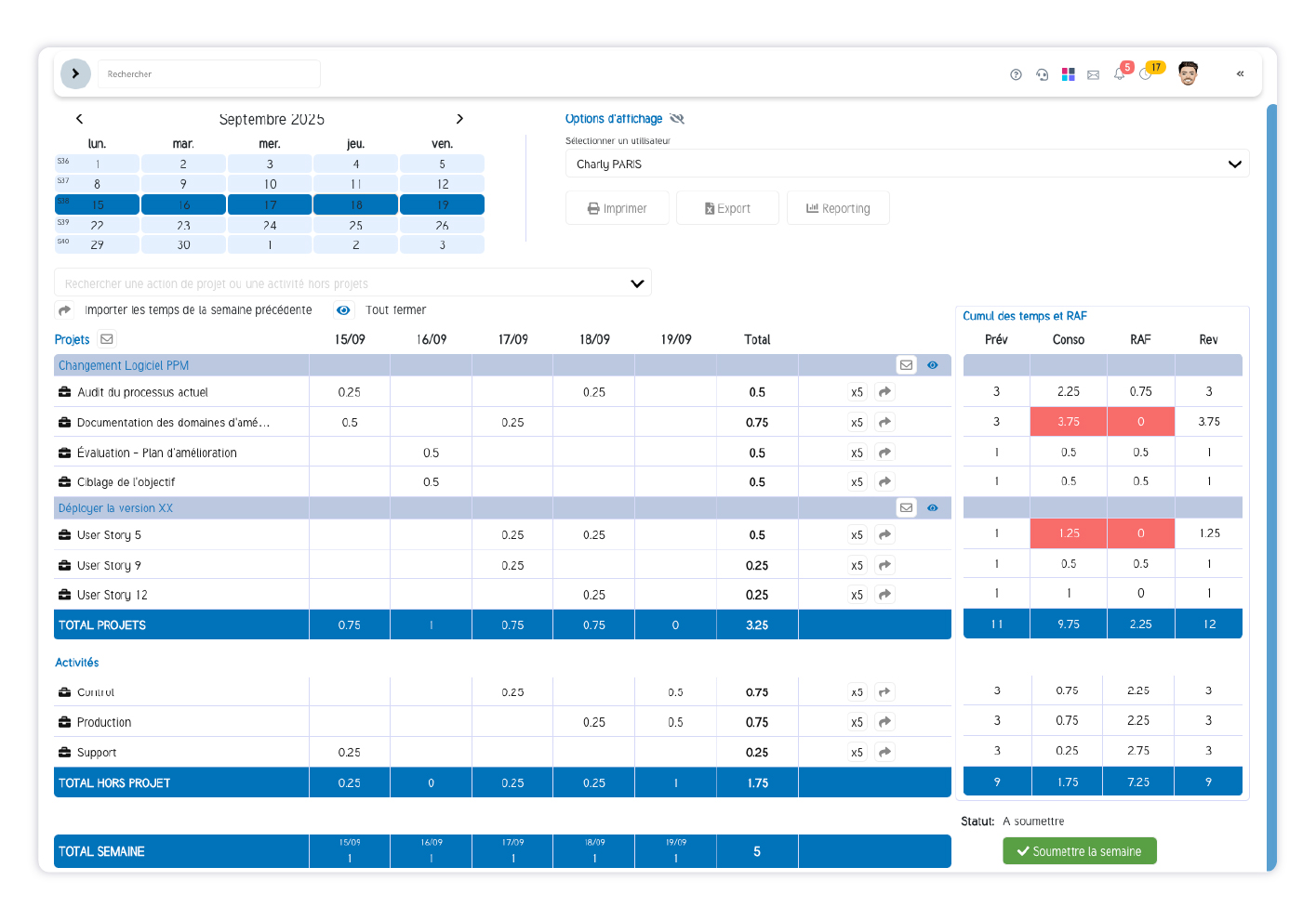 SuitePro-G Software - SuitePro-G - Feuille de temps collaborative SuitePro-G : suivi des activités, saisie des temps et gestion des charges.