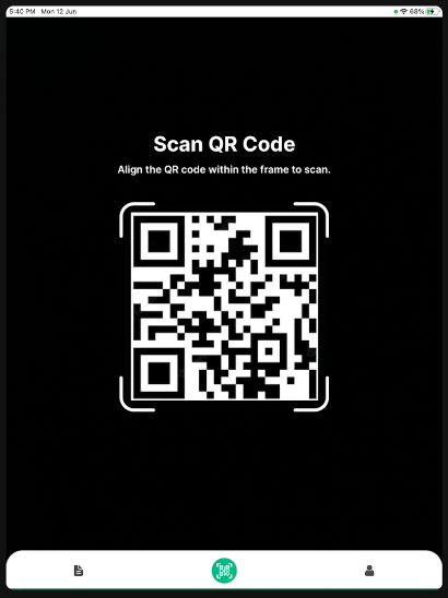 Caplead scanning QR code