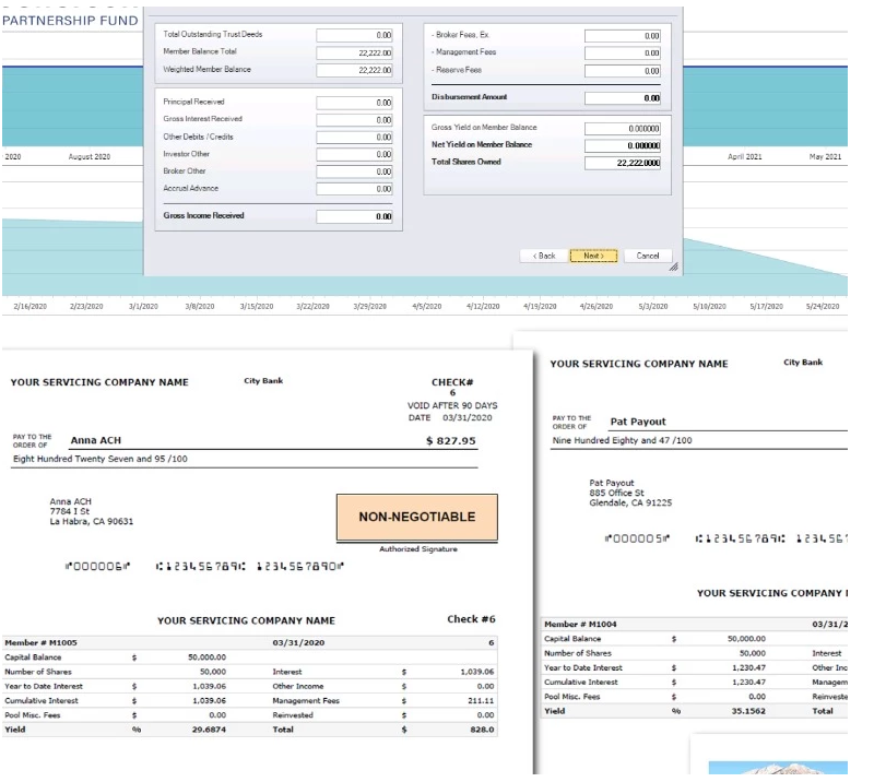 LLC Fund Manager screenshot: Accrual & Reporting
