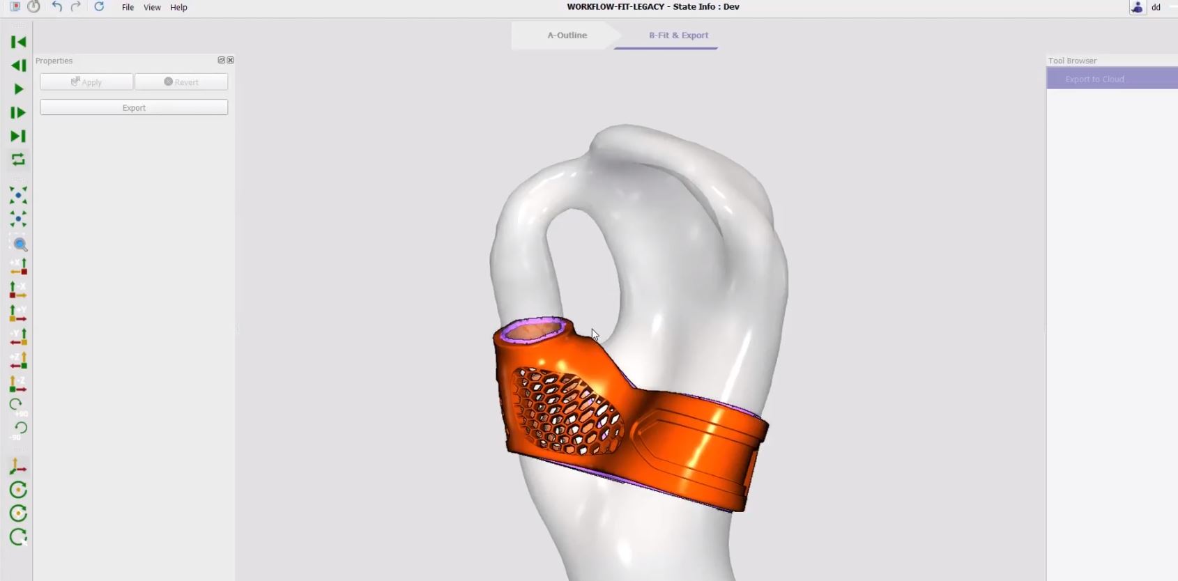 Custom-fit hand brace morphing