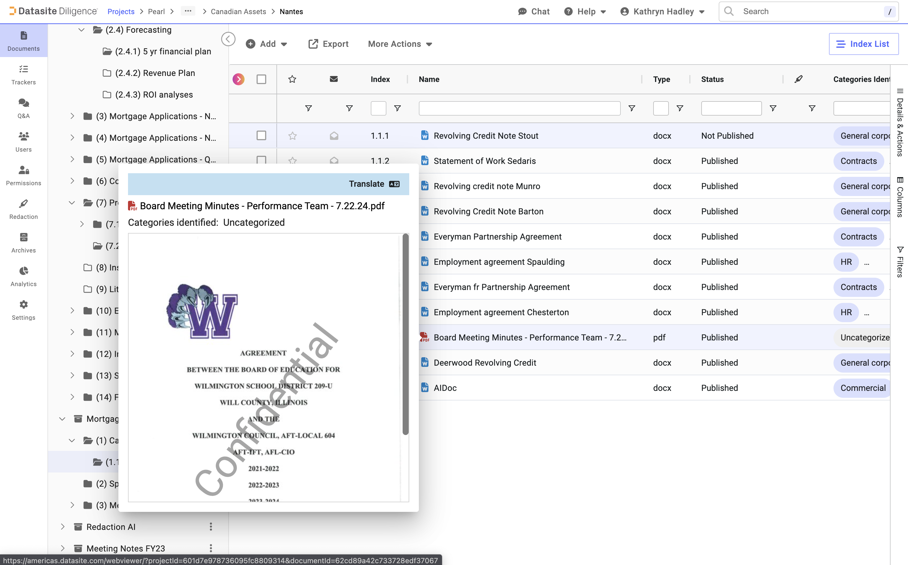 Datasite Diligence Virtual Data Room Logiciel - 2