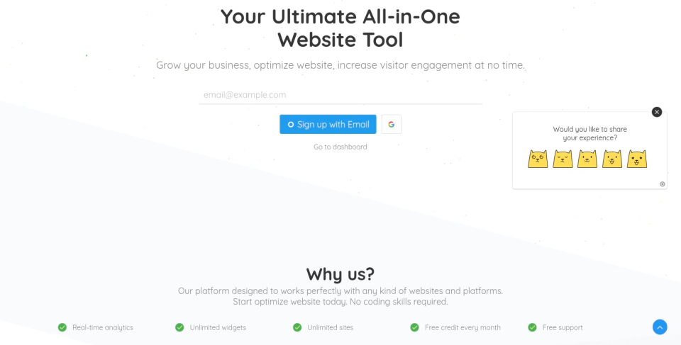 feedback widget on home p-thumb