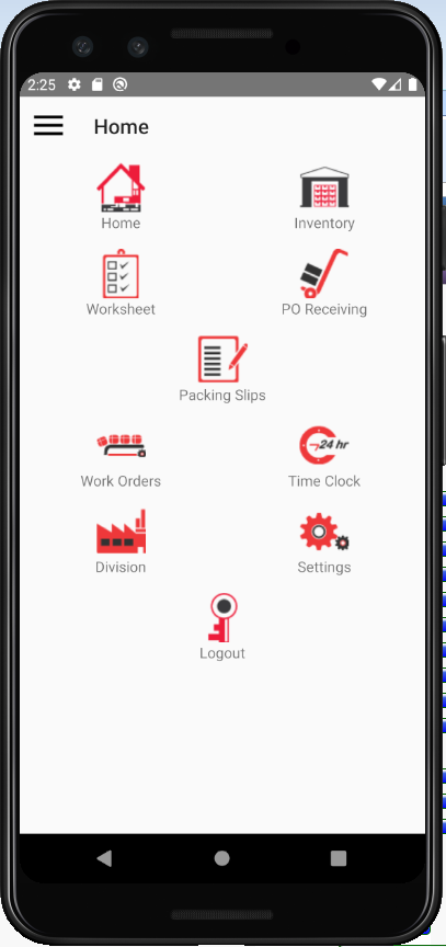 MIE Mobile Warehousing App