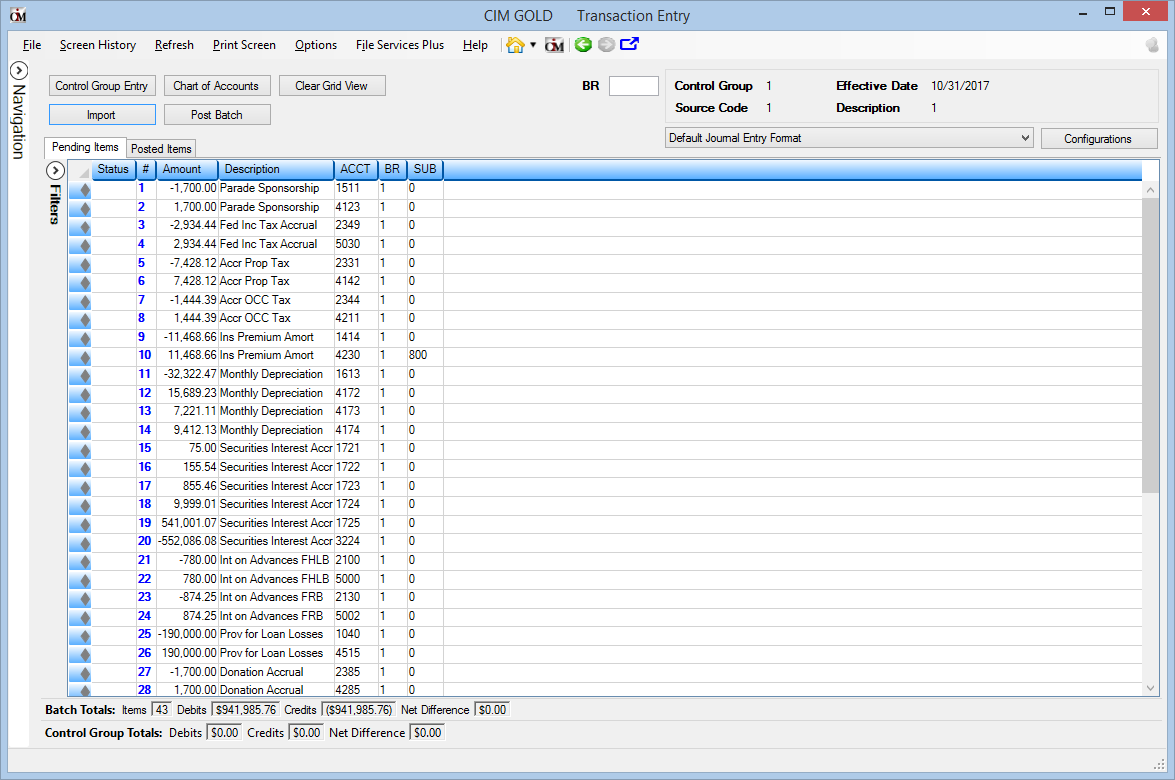 The accounting package integrates accounts payable, fixed asset, and payroll systems to generate a transaction audit