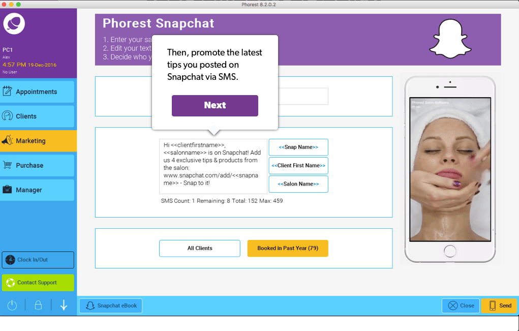 Phorest Software - Snapchat integration