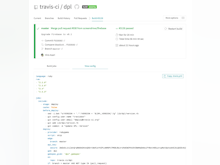Travis CI Software - Travis CI build screenshot