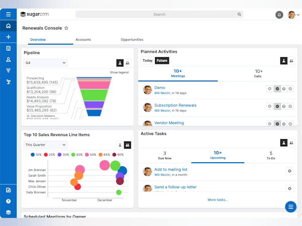 SugarCRM Software - Access reliable and real-time reporting and dashboards for actionable insights.