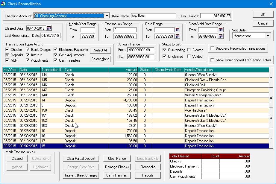 BUCS Software - 5