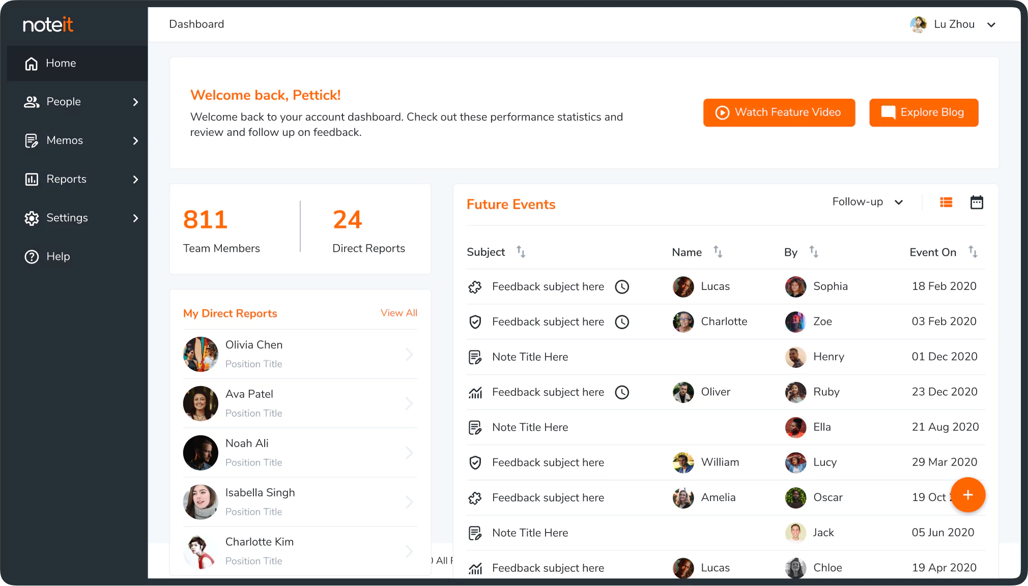 Note It screenshot: Note It overview