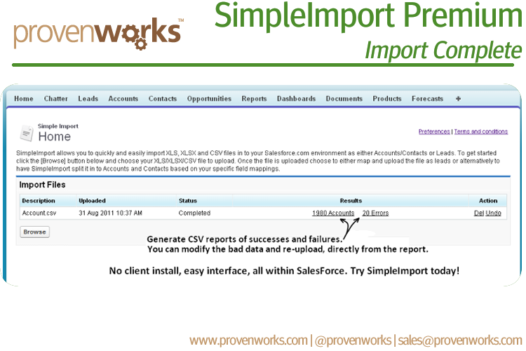 SimpleImport Premium Software - Import Complete