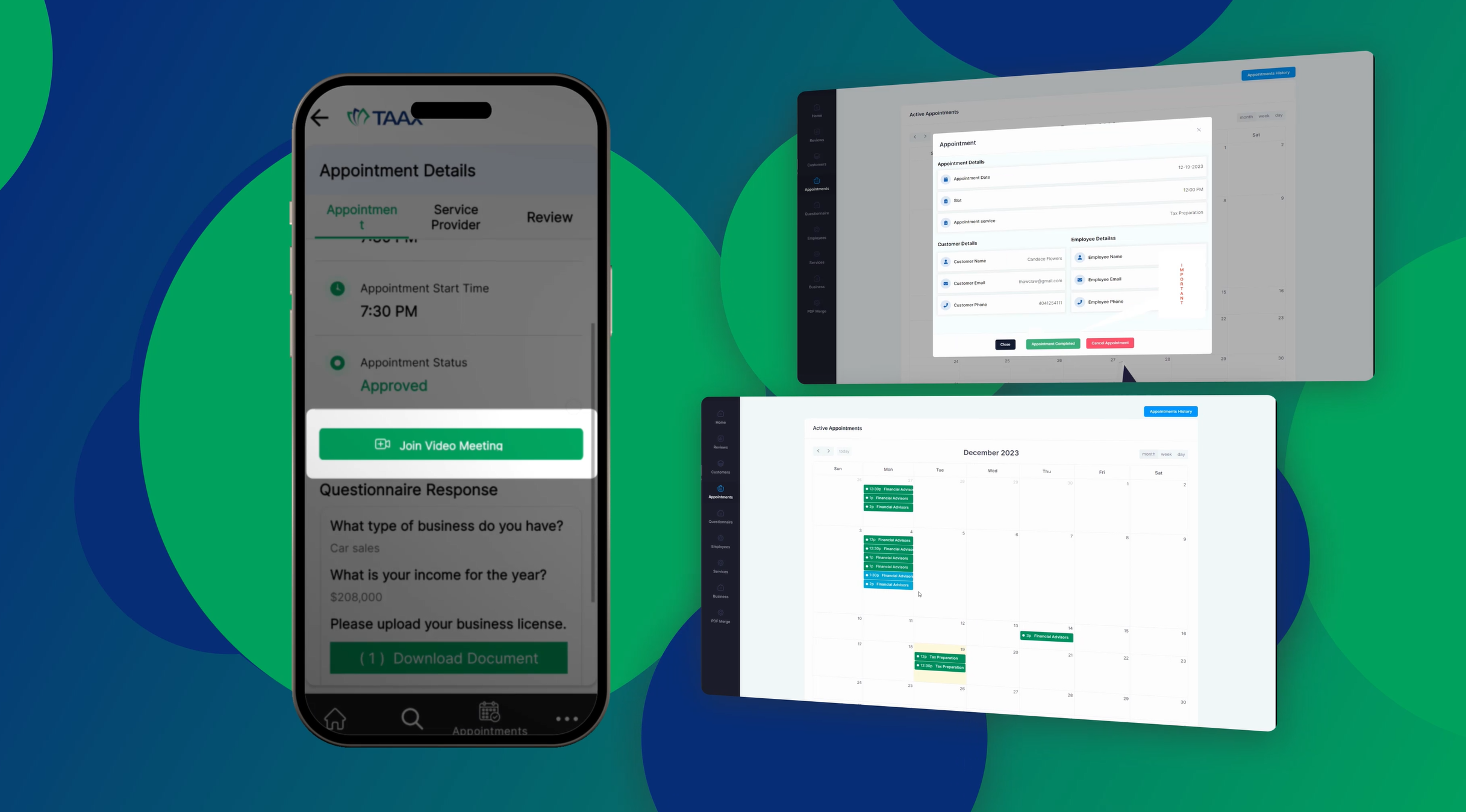 TAAX App screenshot: Powerful two-sided platform for practice management and client connections.
TAAX Pro is the single solution that streamlines your entire client lifecycle, from initial contact to deal completion. 
