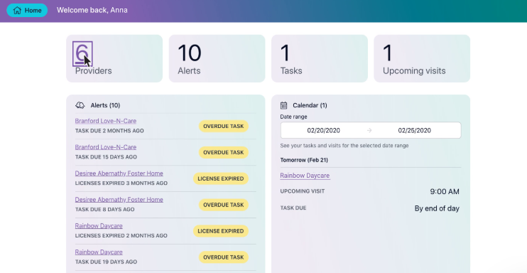 Casebook main dashboard