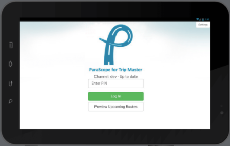 The ParaScope app for Trip Master connects the road with the office, helping drivers and dispatchers communicate safely and efficiently