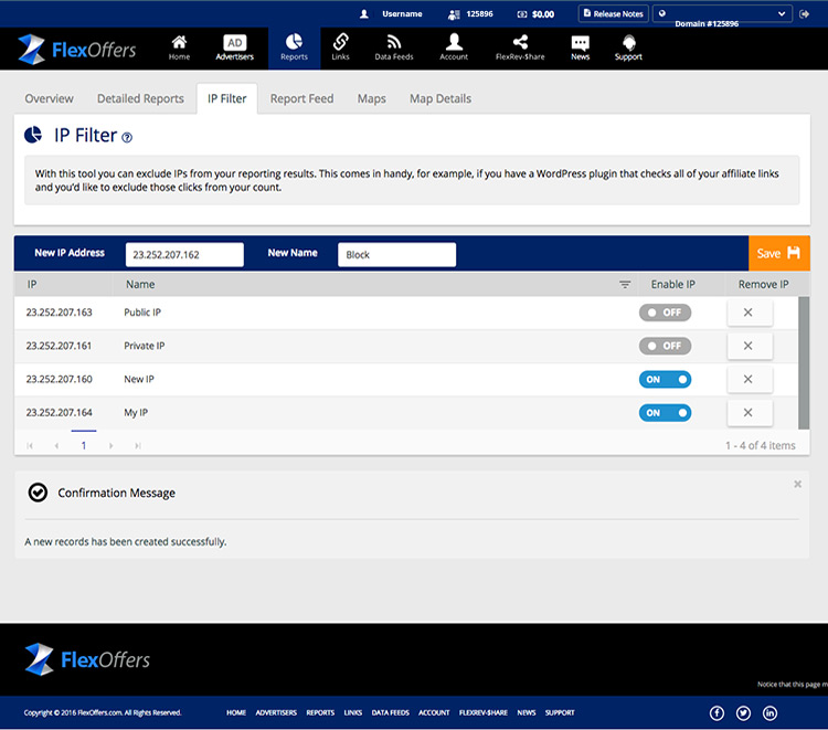 FlexOffers.com IP filters
