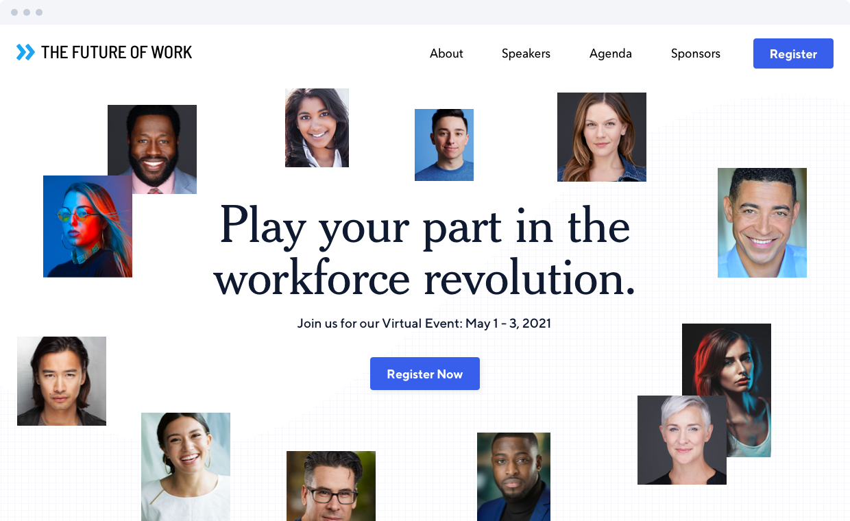Virtual Event Welcome Landing Page