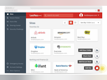 LastPass Software - LastPass allows users to store login details and passwords for their frequently used sites