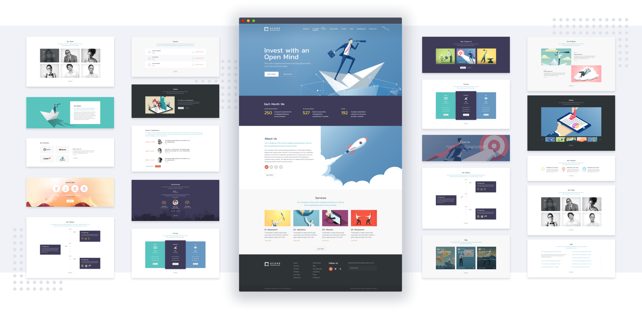 Weblium Software - Get a library of more than 200 ready-made blocks based on the best website design practices