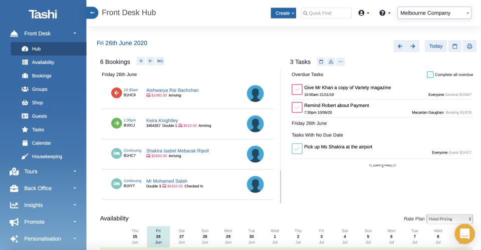 Tashi.travel screenshot: Tashi hub