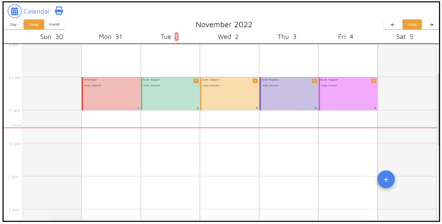 Clear calendaring for students and teachers