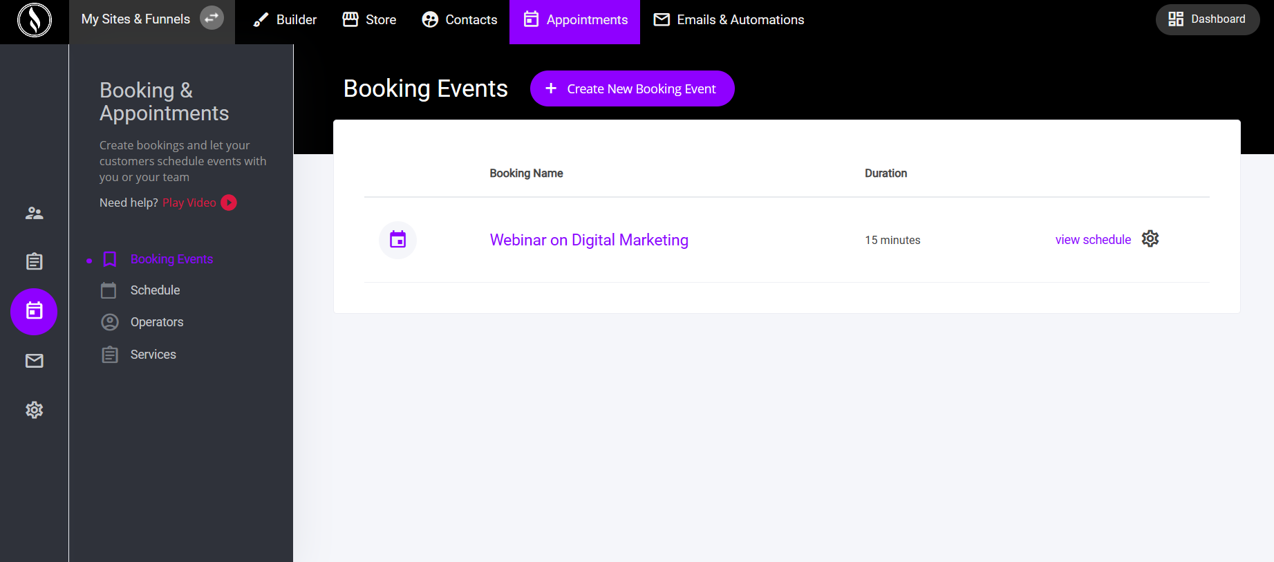 Bookings and Appointments - Your visitors can book meetings, consultations, event straight from your website and straight to your integrated CRM