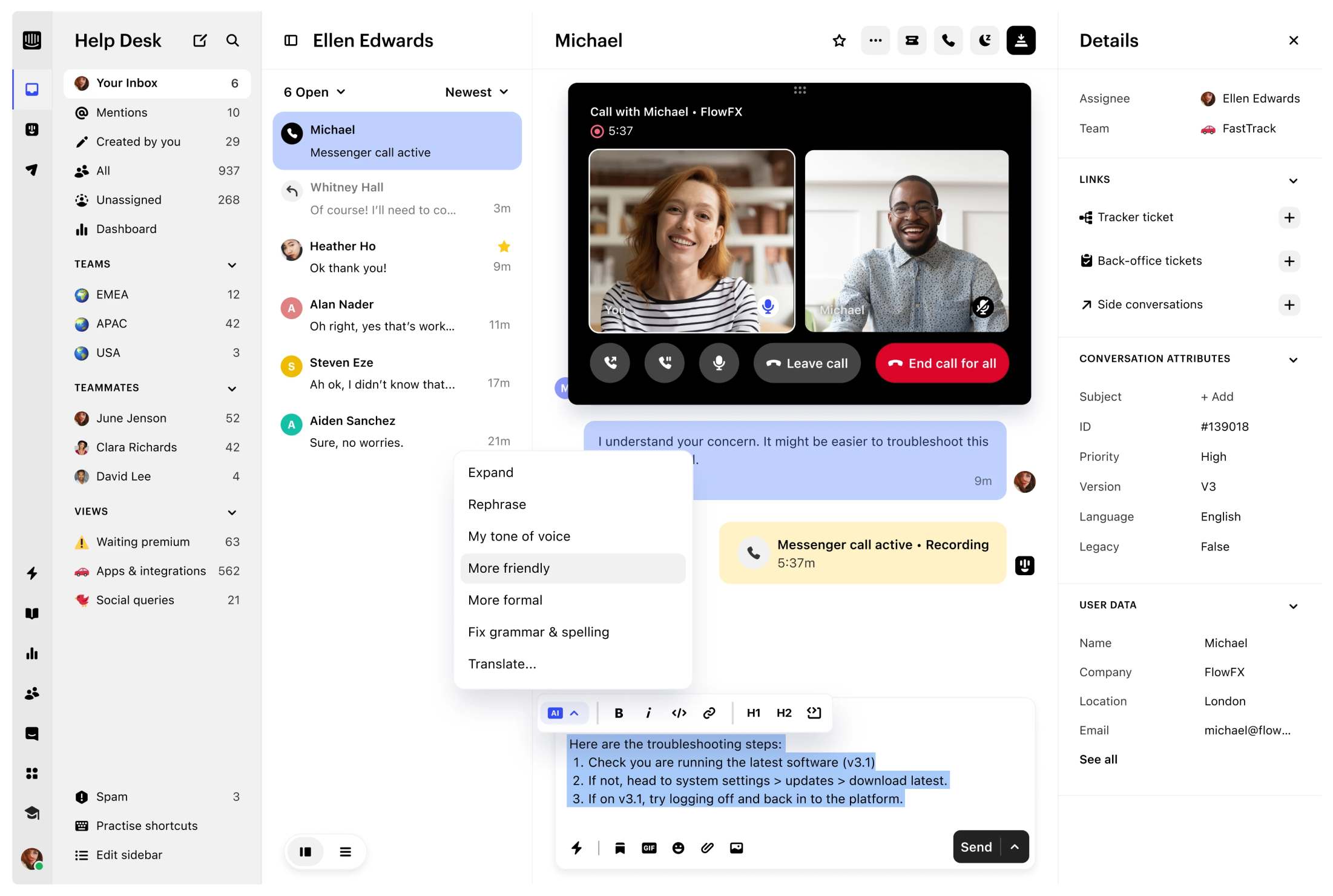 Intercom Software - Omnichannel inbox - Maximize productivity across every channel with an AI-enhanced inbox.