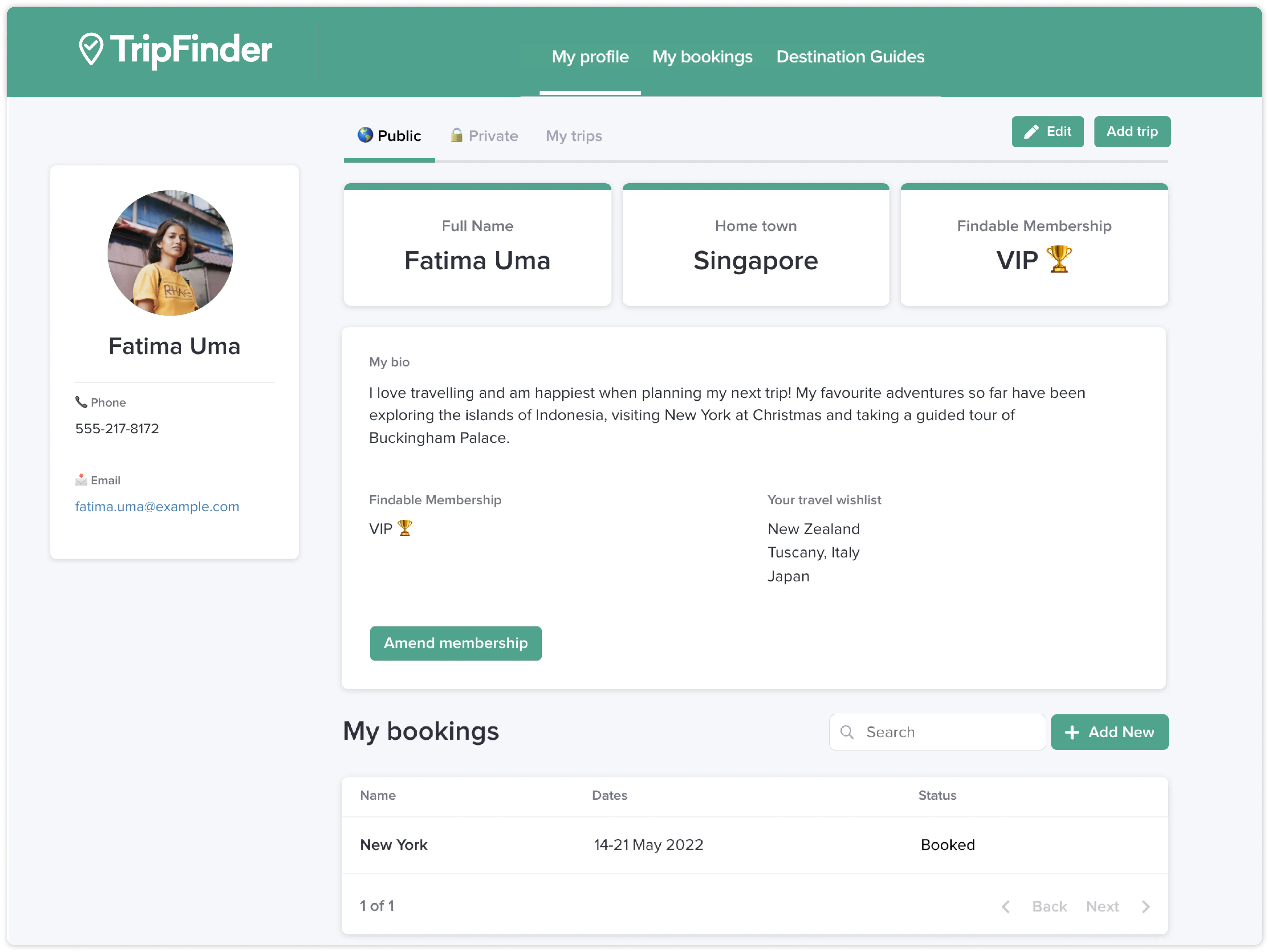 A customer portal built in Stacker