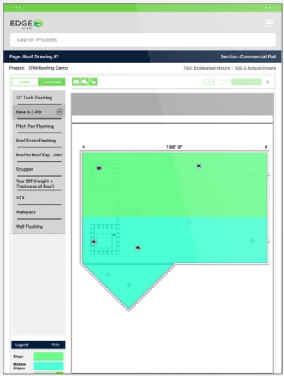Edge On Site Software - Edge On Site roofing plan