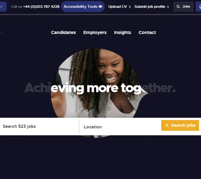 Access Attract Evo screenshot: Access Attract Evo job search functionality