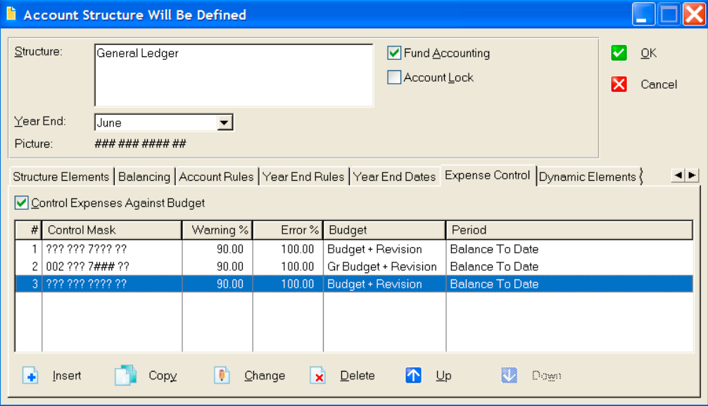 AccuFund for Nonprofits allows users to define their own account structures