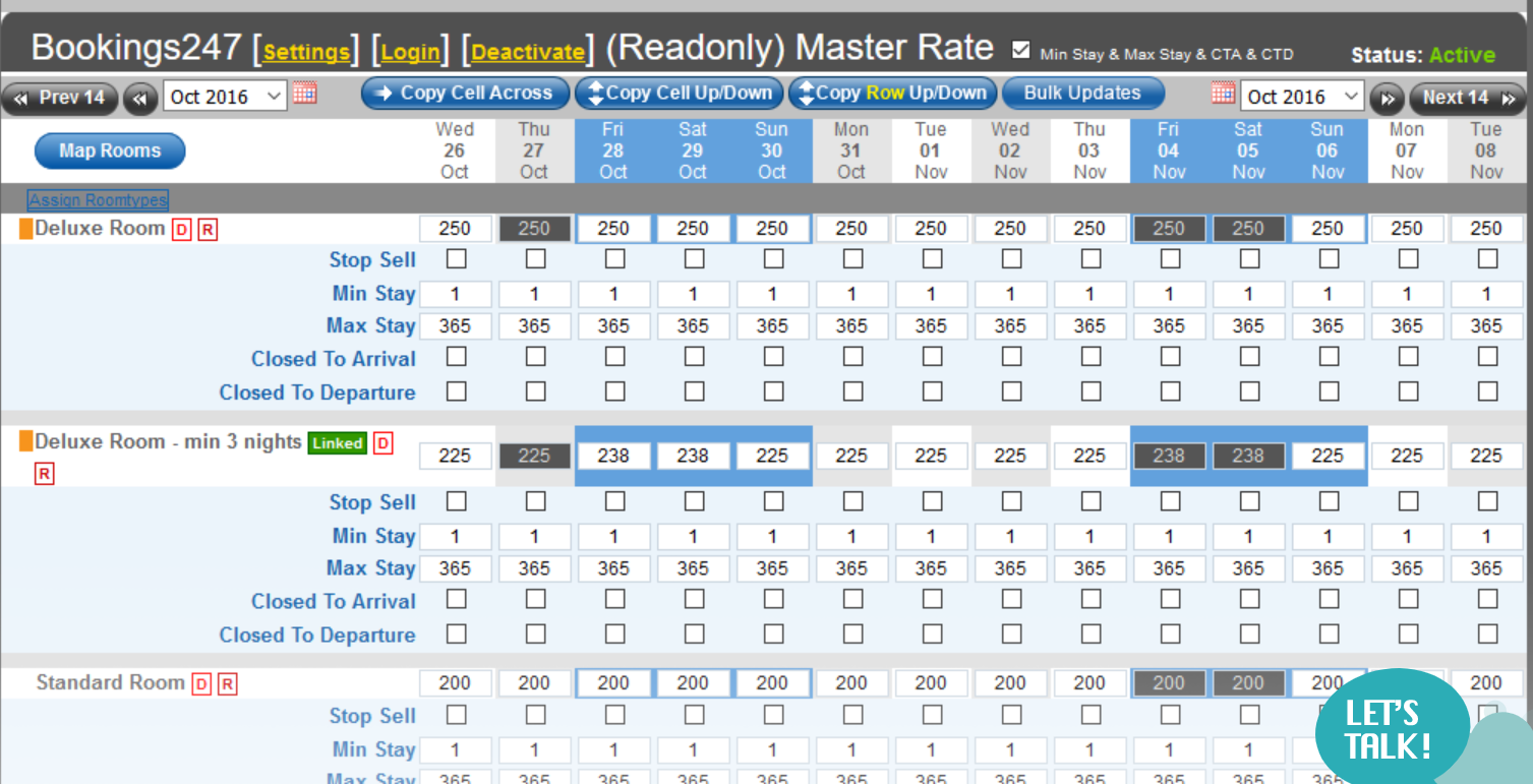 Update247 Software - Update247 rates management