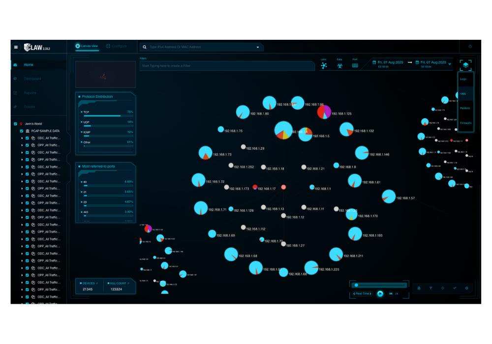 CLAW Software - CLAW canvas view