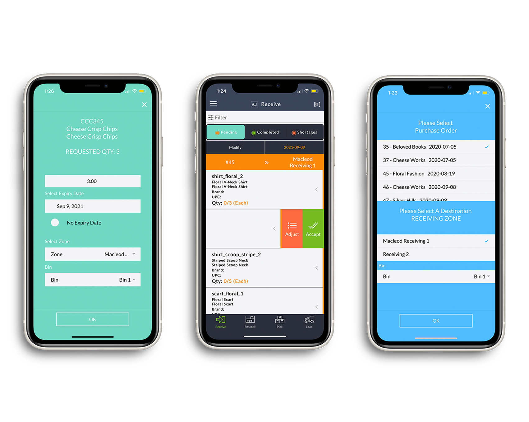Inventory Management App - Track the entire warehouse fulfilment process through a smartphone. The app syncs with the Digital Control Tower, giving you real-time insights into inventory and fulfilment.