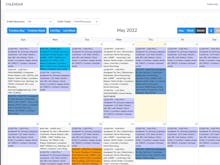 Bella FSM Software - Easy to use calendar for scheduling and dispatching. Drag and drop job visits in any calendar view.