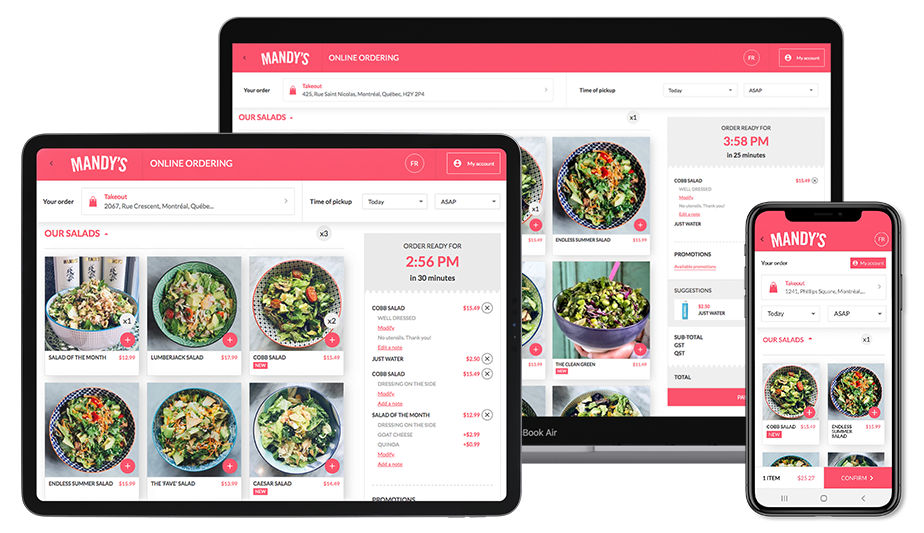 UEAT screenshot: Menu on multidevice