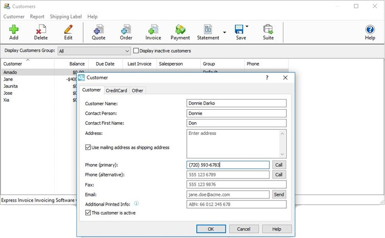 express scribe with invoicing