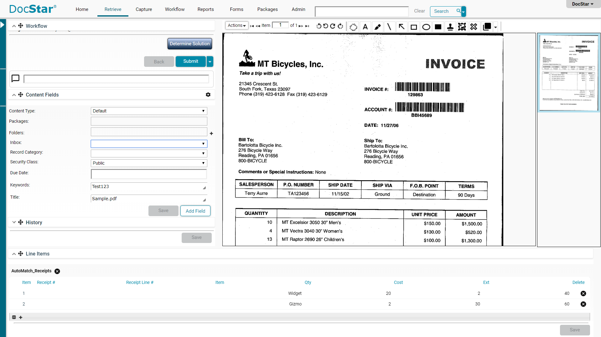 DocStar ECM Software - Document Viewer