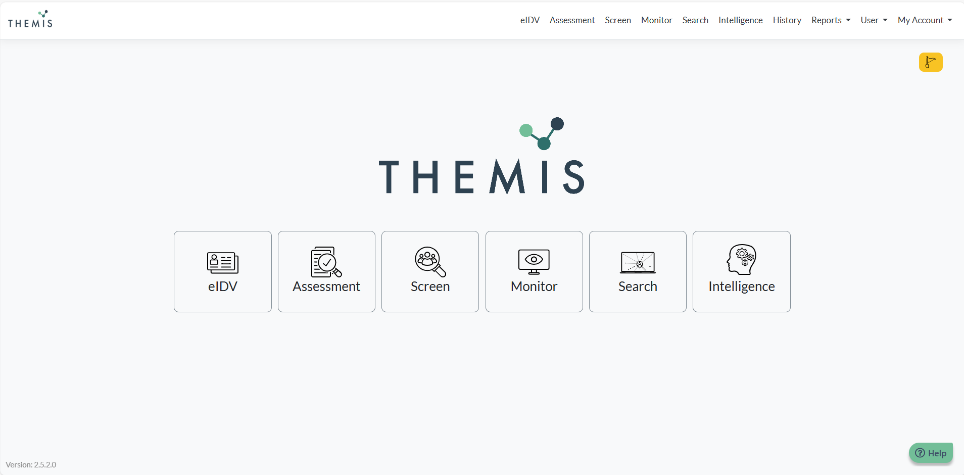 Themis screenshot: Themis Search: Clear and simple. Screen and monitor risk with clients, prospects, investors, third party suppliers, employers and any other entity.