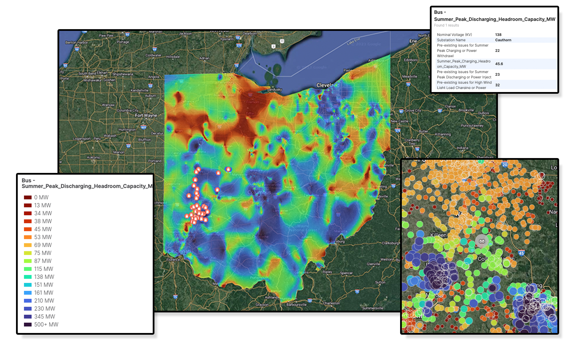 AO Prospect screenshot: AO Capacity is an add-on for AO Prospect that allows users to see injection study data in an easy to read color coded map.